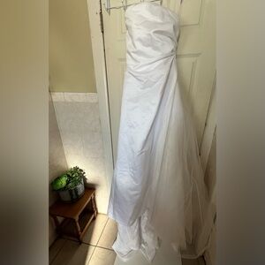 Maggie Sottero White Strapless Dress